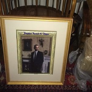 President Obama framed artwork